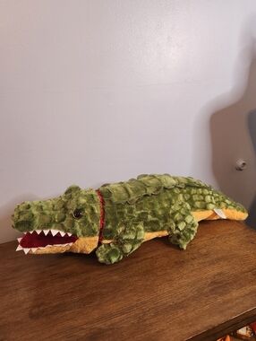 Way To Celebrate Green Plush Alligator 26in Long By 6in Tall